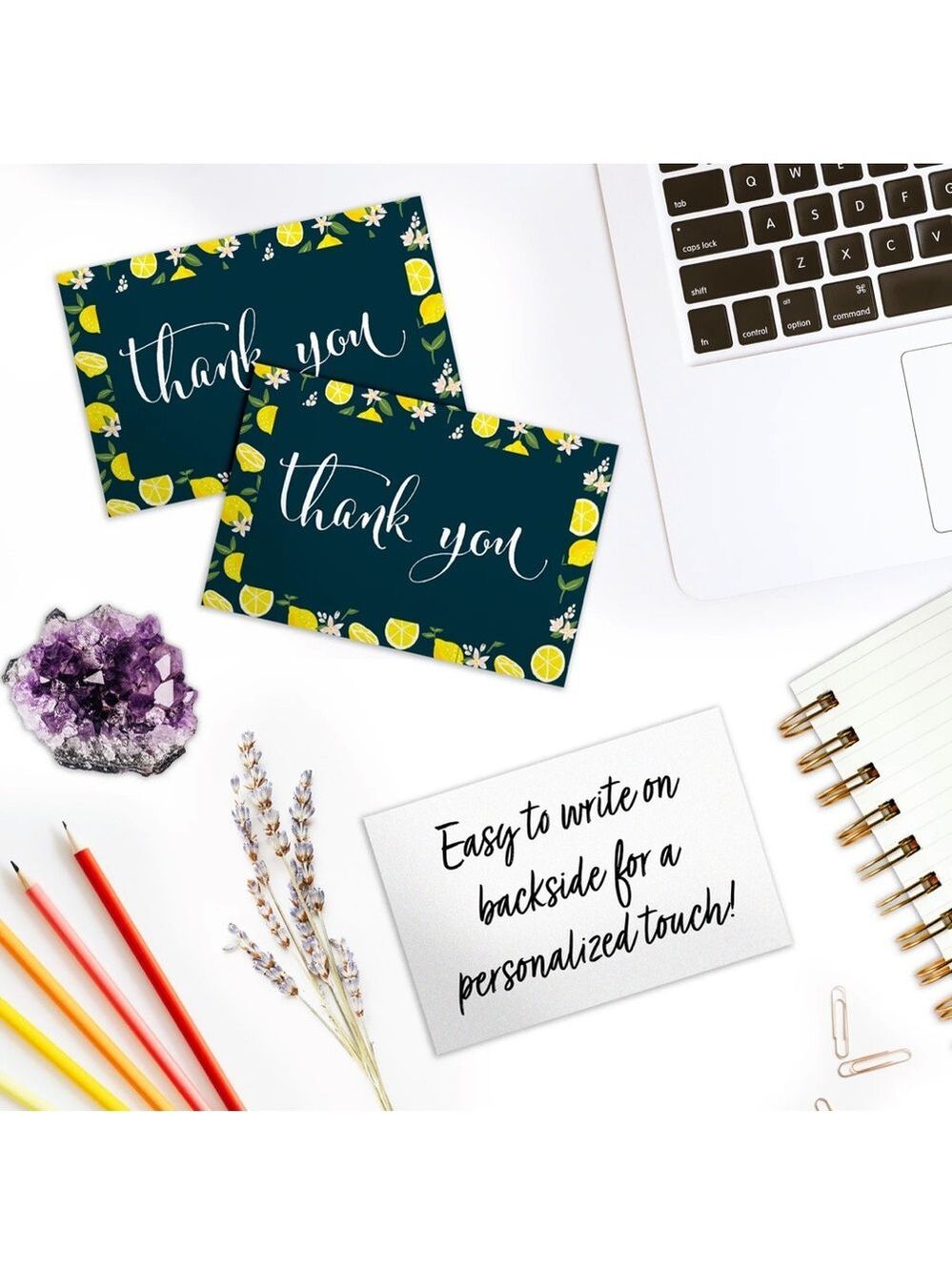 25 Pack 4X6 Lemon Thank You Cards PRICE IS FIRM - Picture 2 of 5